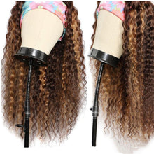 Load image into Gallery viewer, Headband Wig Women's Long Curly Mixed Color Synthetic Hair Set