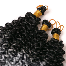 Load image into Gallery viewer, Chemical Fiber Water Wavy Curly Hair Bicolor Gradual Change Dirty Braid