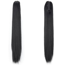 Load image into Gallery viewer, Fashion Ponytail Claw Clip Long Straight Hair Chemical Fiber Wig Fluffy