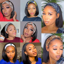 Load image into Gallery viewer, Short Ice Silk Hair Band Heat Resistant Headband Wig