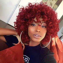 Load image into Gallery viewer, Wig female short curly hair headgear