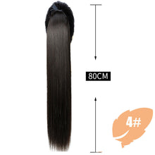 Load image into Gallery viewer, Wig Female Long Hair Ponytail Female Long Straight Hair Extension Piece Simulation Hair