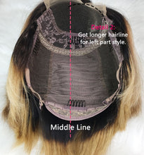 Load image into Gallery viewer, Cross-Border European And American Fashion Ladies Fluffy Black Gradient Brown Wig Fluffy Realistic Short Straight Hair Headgear