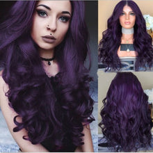 Load image into Gallery viewer, Medium And Long Curly Hair Cross-border Fashion Big Wave Cosplay Anime Purple Factory Wholesale