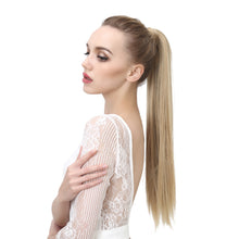 Load image into Gallery viewer, Velcro Ponytail Realistic Matte Silk Long Straight Hair Wig Ponytail