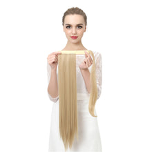Load image into Gallery viewer, Velcro Ponytail Realistic Matte Silk Long Straight Hair Wig Ponytail