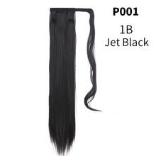 Load image into Gallery viewer, Velcro Ponytail Realistic Matte Silk Long Straight Hair Wig Ponytail