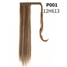 Load image into Gallery viewer, Velcro Ponytail Realistic Matte Silk Long Straight Hair Wig Ponytail