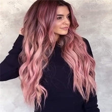 Load image into Gallery viewer, Harajuku Purple Long Curly Hair Big Wavy Curly Long Hair Medium Differentiation Hair Cover