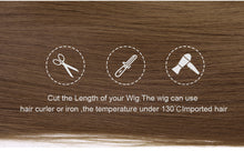 Load image into Gallery viewer, Women's Wig Brown And Gold Mixed Color Medium And Long Volume