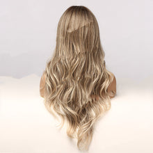 Load image into Gallery viewer, Women's Wig Brown And Gold Mixed Color Medium And Long Volume
