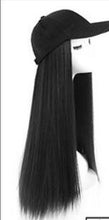 Load image into Gallery viewer, Hat Wig Ladies Long Hair One Big Wave Curly Hair Headgear Fashion Hat With Wig Net Red