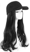 Load image into Gallery viewer, Hat Wig Ladies Long Hair One Big Wave Curly Hair Headgear Fashion Hat With Wig Net Red
