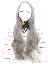Load image into Gallery viewer, Chemical Fiber Wig, Long Curly Hair, Wavy Centered Bangs