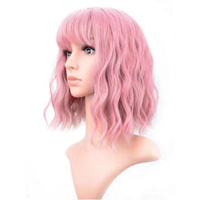 Load image into Gallery viewer, Full-head Wig-style Curly Small Wave Hairstyle Air Bangs Artificial Human Hair Wig Sheath