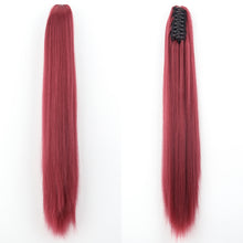 Load image into Gallery viewer, Fashion Ponytail Claw Clip Long Straight Hair Chemical Fiber Wig Fluffy