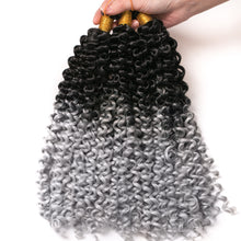 Load image into Gallery viewer, Chemical Fiber Water Wavy Curly Hair Bicolor Gradual Change Dirty Braid