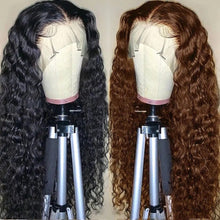 Load image into Gallery viewer, Women's Wig Front Lace Small Roll Brown Long Curling Iron Set