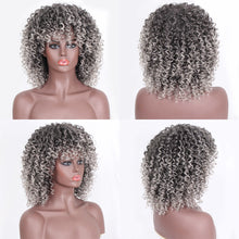 Load image into Gallery viewer, Wig female short curly hair headgear