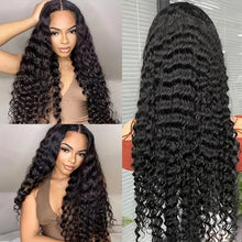 Load image into Gallery viewer, Long Curly Hair With Headgear Natural Color Full Real Hair Turban Wig Cover