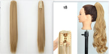 Load image into Gallery viewer, Fashion Ponytail Claw Clip Long Straight Hair Chemical Fiber Wig Fluffy