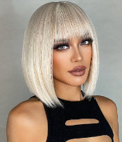 Load image into Gallery viewer, Fashion Natural Chemical Fiber Air Bangs Fashion Full-head Wig