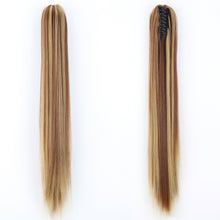 Load image into Gallery viewer, Fashion Ponytail Claw Clip Long Straight Hair Chemical Fiber Wig Fluffy