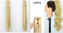 Load image into Gallery viewer, Fashion Ponytail Claw Clip Long Straight Hair Chemical Fiber Wig Fluffy