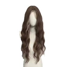 Load image into Gallery viewer, Lace Gray Gold Dyed Long Curly Wig