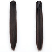 Load image into Gallery viewer, Fashion Ponytail Claw Clip Long Straight Hair Chemical Fiber Wig Fluffy