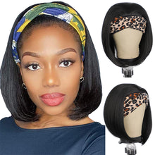 Load image into Gallery viewer, Short Ice Silk Hair Band Heat Resistant Headband Wig
