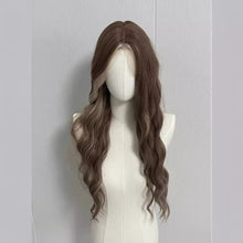 Load image into Gallery viewer, Lace Gray Gold Dyed Long Curly Wig