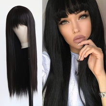 Load image into Gallery viewer, Character Bangs Medium Long Textured Straight Hair