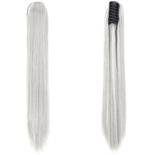 Load image into Gallery viewer, Fashion Ponytail Claw Clip Long Straight Hair Chemical Fiber Wig Fluffy