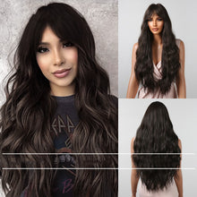 Load image into Gallery viewer, Eight-character Liu Seaweed Rose Red Long Curly Hair Big Wave Wig