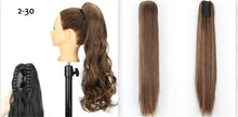 Load image into Gallery viewer, Fashion Ponytail Claw Clip Long Straight Hair Chemical Fiber Wig Fluffy