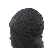 Load image into Gallery viewer, Mid-point Fashion Black Wig High Temperature Silk