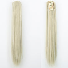 Load image into Gallery viewer, Fashion Ponytail Claw Clip Long Straight Hair Chemical Fiber Wig Fluffy