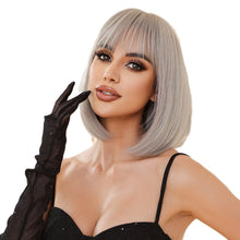 Load image into Gallery viewer, Fashion Natural Chemical Fiber Air Bangs Fashion Full-head Wig