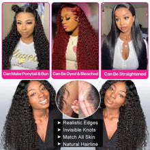 Load image into Gallery viewer, Women's Wig Front Lace Small Roll Brown Long Curling Iron Set
