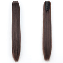 Load image into Gallery viewer, Fashion Ponytail Claw Clip Long Straight Hair Chemical Fiber Wig Fluffy