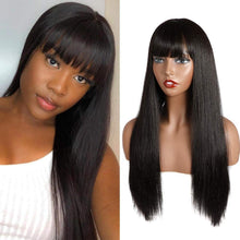 Load image into Gallery viewer, Character Bangs Medium Long Textured Straight Hair