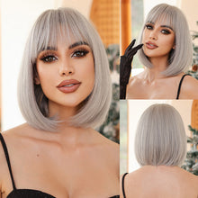 Load image into Gallery viewer, Fashion Natural Chemical Fiber Air Bangs Fashion Full-head Wig