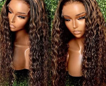Load image into Gallery viewer, Lace Wig Headgear Female Long Curly Hair