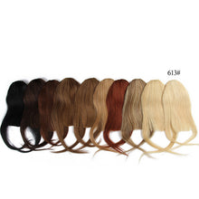 Load image into Gallery viewer, Real Person Qi Bangs Invisible Seamless Wig