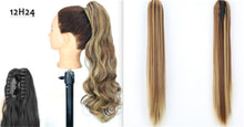 Load image into Gallery viewer, Fashion Ponytail Claw Clip Long Straight Hair Chemical Fiber Wig Fluffy