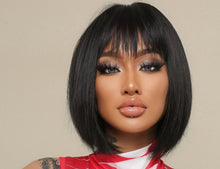 Load image into Gallery viewer, Fashion Natural Chemical Fiber Air Bangs Fashion Full-head Wig