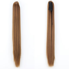 Load image into Gallery viewer, Fashion Ponytail Claw Clip Long Straight Hair Chemical Fiber Wig Fluffy