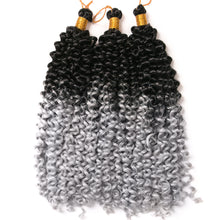 Load image into Gallery viewer, Chemical Fiber Water Wavy Curly Hair Bicolor Gradual Change Dirty Braid