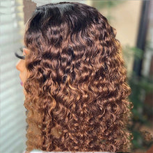 Load image into Gallery viewer, Doores Perruque Bob Lace Front Wig Naturelle Cheveux Humains Coupe Pixie Brun
